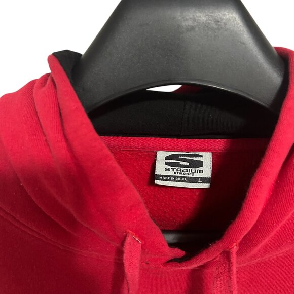 Wisconsin Badgers Hooded Sweatshirt Stadium Athletics Size Large Red - Picture 4 of 7